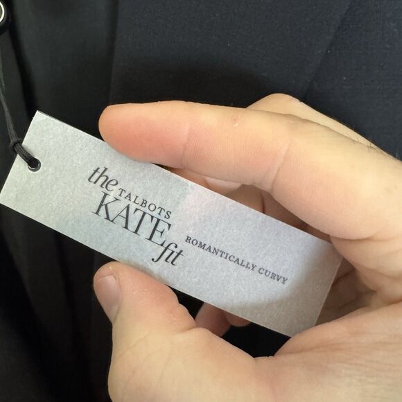 Talbots Blazer Womens 4 Black Wool Katie Fit Career Business Preppy NWT - Picture 4 of 10
